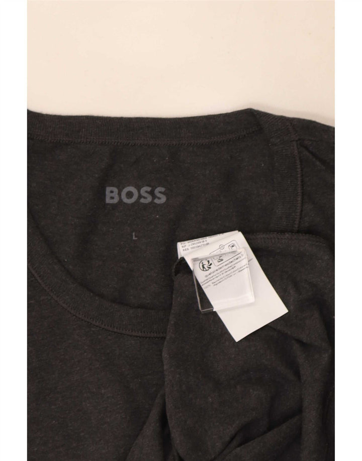 Hugo Boss Muška majica kratkih rukava Veliki sivi pamuk