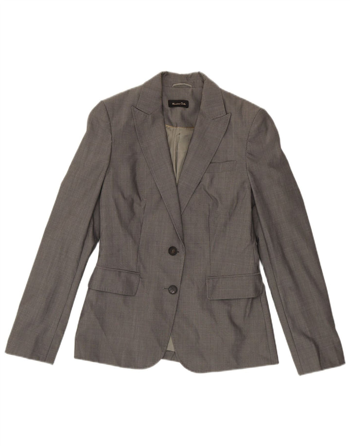 MASSIMO DUTTI Ženska jakna s 2 gumba EU 38 Mala siva
