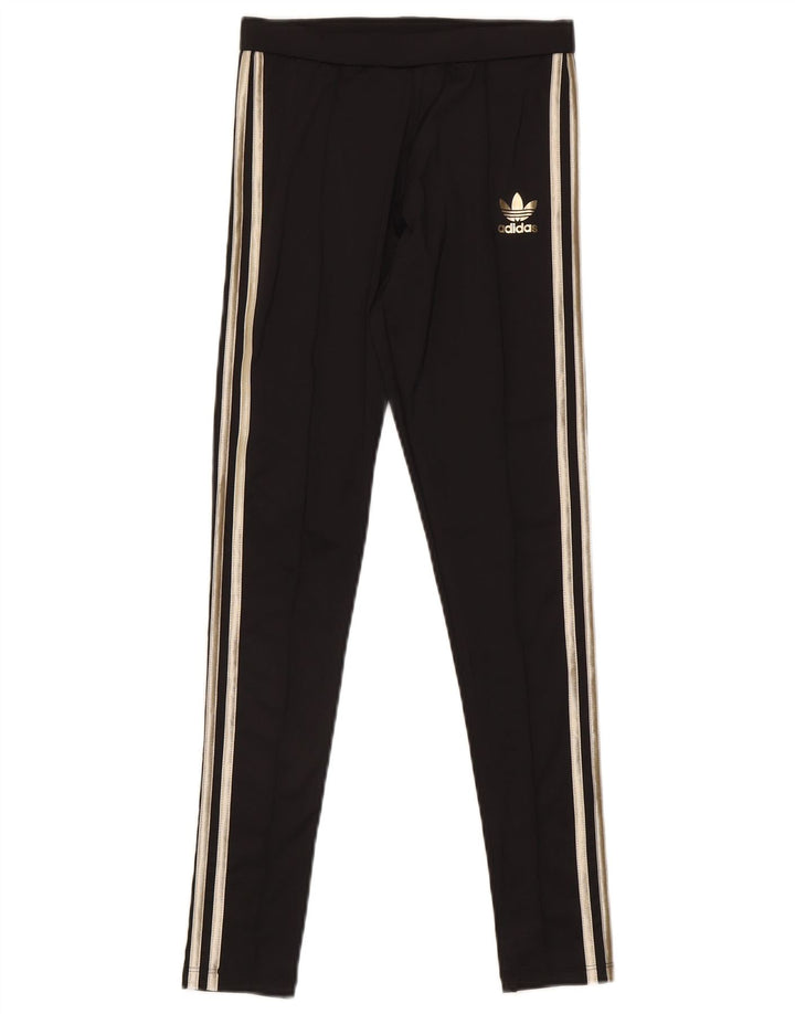 Adidas ženske tajice UK 8 male crne poliesterske