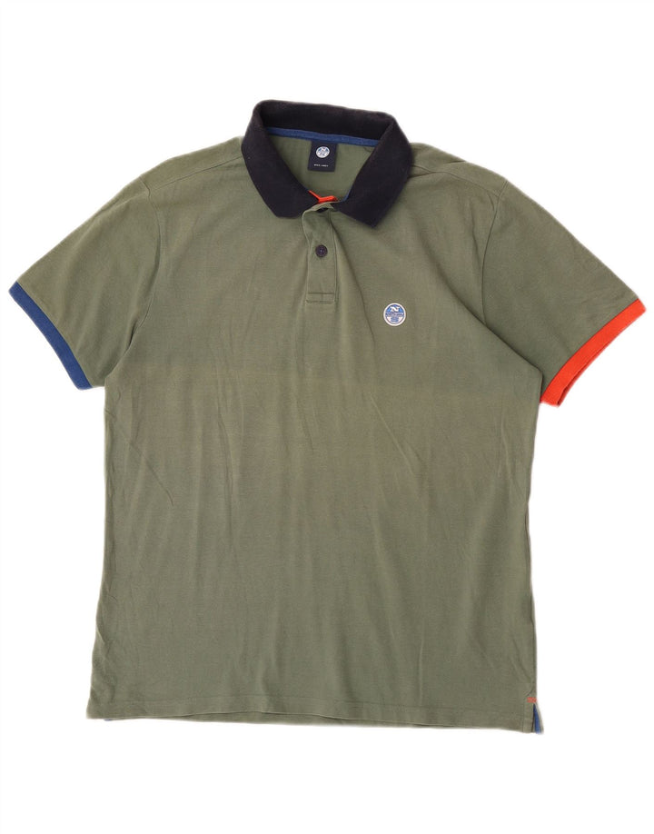 North Sails muška polo majica male boje kaki
