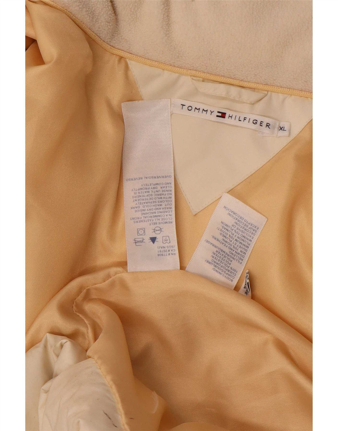 Tommy Hilfiger ženski podstavljeni kaput UK 18 XL bijeli poliester