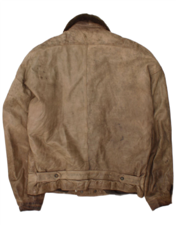Vintage muška kožna jakna IT 50 Large Brown Leather
