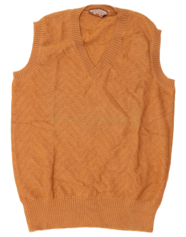 Gispa muški prsluk bez rukava IT 52 Large Brown Chevron Nova vuna