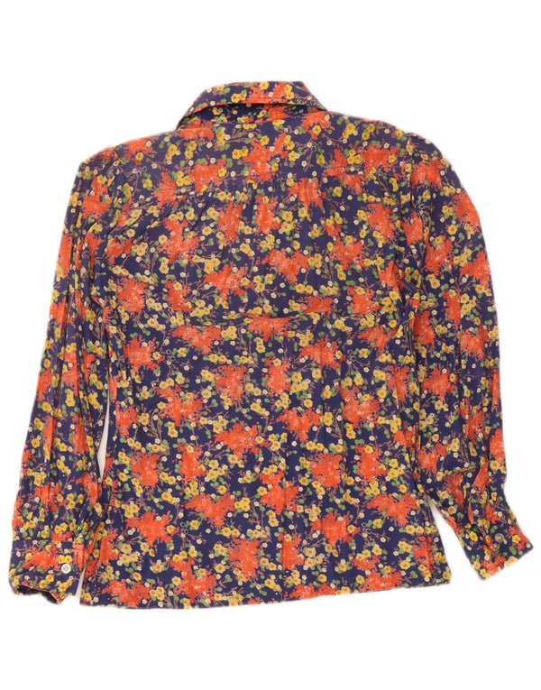 Vintage ženska košulja bluza IT 42 srednje raznobojna cvjetna