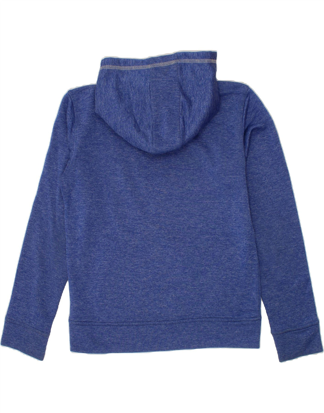 PUMA Boys Hoodie Jumper 10-11 Years Medium Blue Flecked Polyester Vintage Puma and Second-Hand Puma from Messina Hembry 