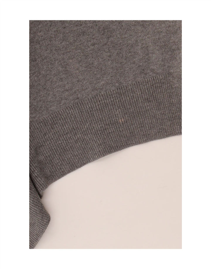 POLO RALPH LAUREN Muški džemper s V-izrezom, srednje sivi pamuk