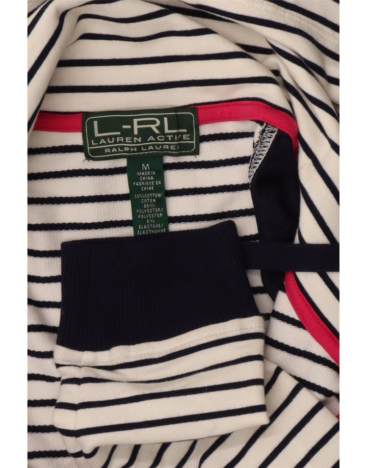 Ženska gornja jakna trenirke Ralph Lauren UK 12 srednje bijele nautičke boje