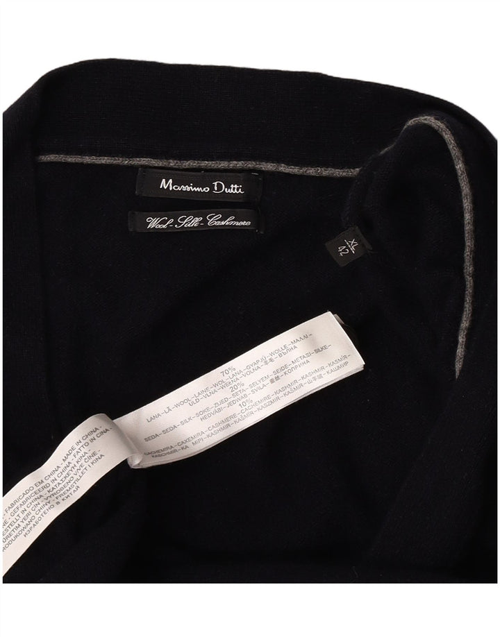 Massimo Dutti muški kardigan pulover XL tamnoplava vuna
