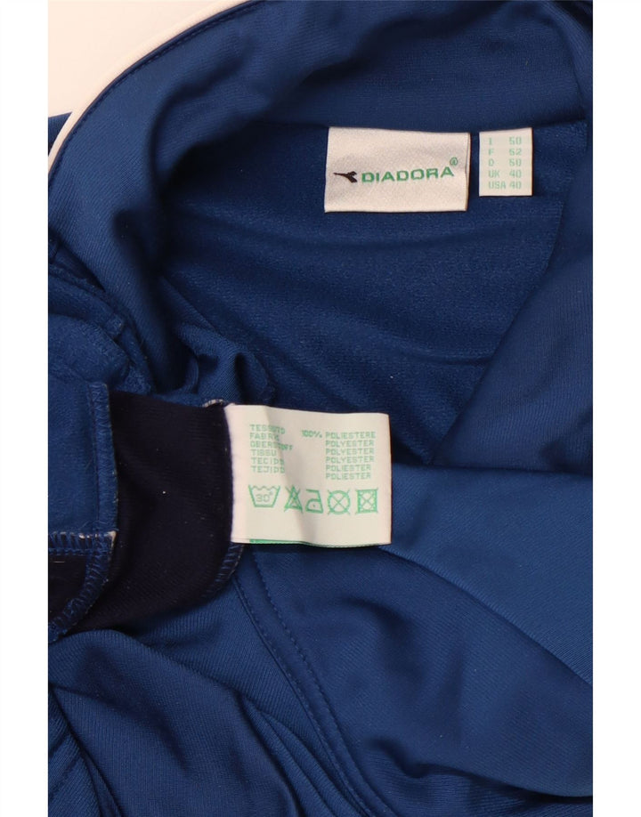DIADORA Muška gornja jakna trenirke UK 40 Large Blue Colourblock poliester