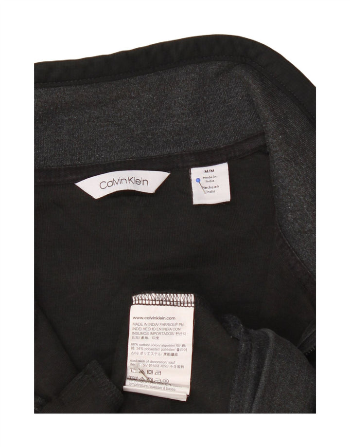 Gornja jakna muške trenirke Calvin Klein, srednje sivi pamuk