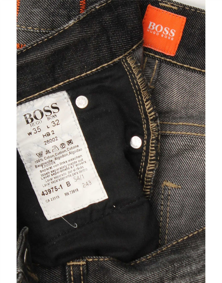 Hugo Boss muške ravne traperice W35 L32 sivi pamuk
