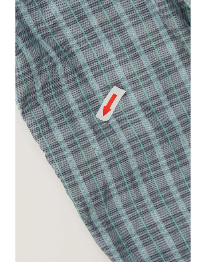 Vintage muške chino hlače s klinovima W29 L31 plavi karirani poliester