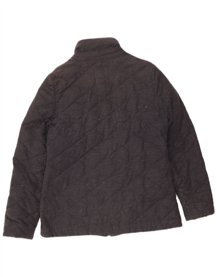 Crew Clothing Ženska prevelika prošivena jakna UK 10 Mala crna pamučna
