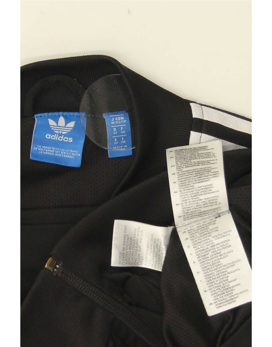 Adidas ženska gornja jakna trenirke UK 6 XS crni poliester