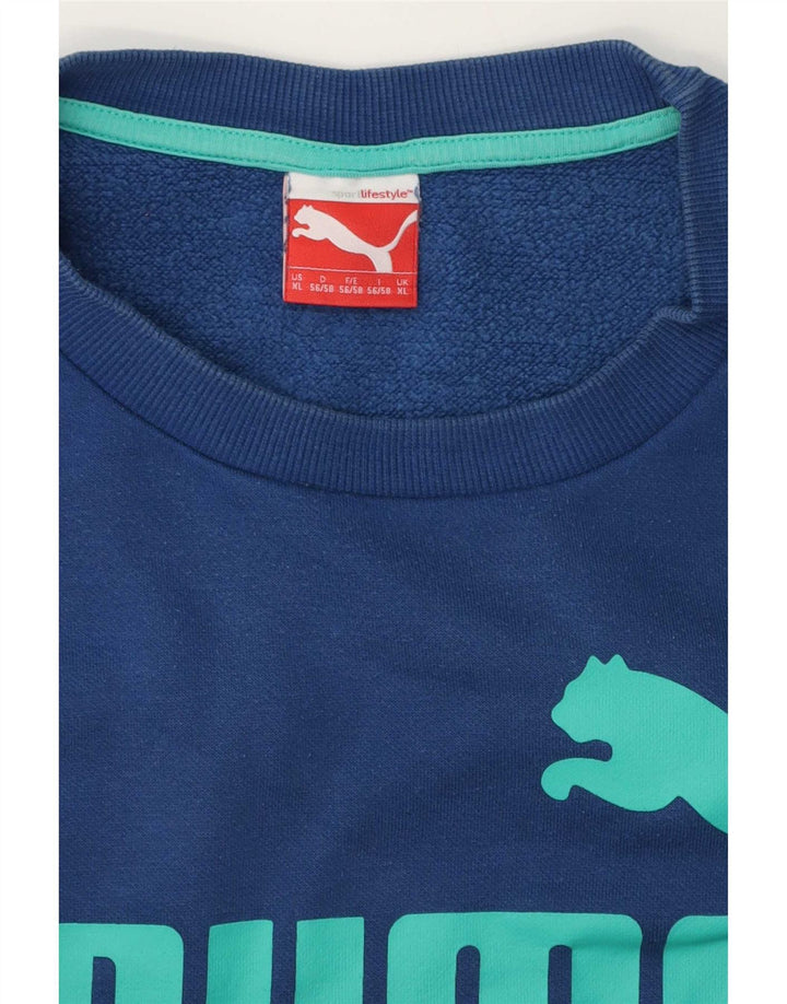 Puma muški džemper s grafičkim motivima XL plavi