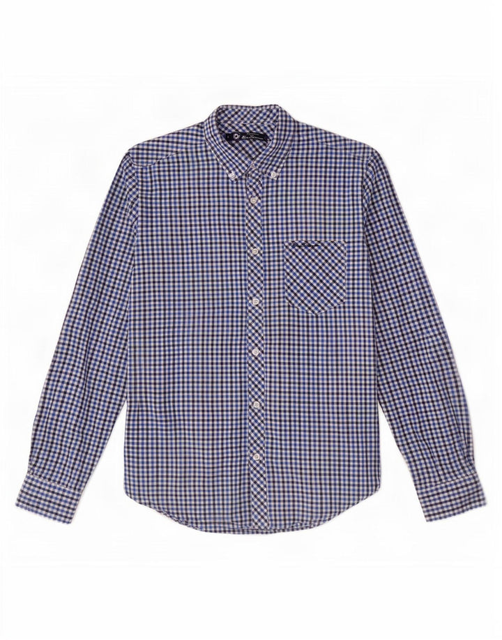 Ben Sherman muška košulja Mala mornarsko plava pamuk gingham