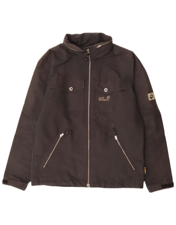 Jack Wolfskin muška kišna jakna s kapuljačom UK 36/38 srednji crni poliester