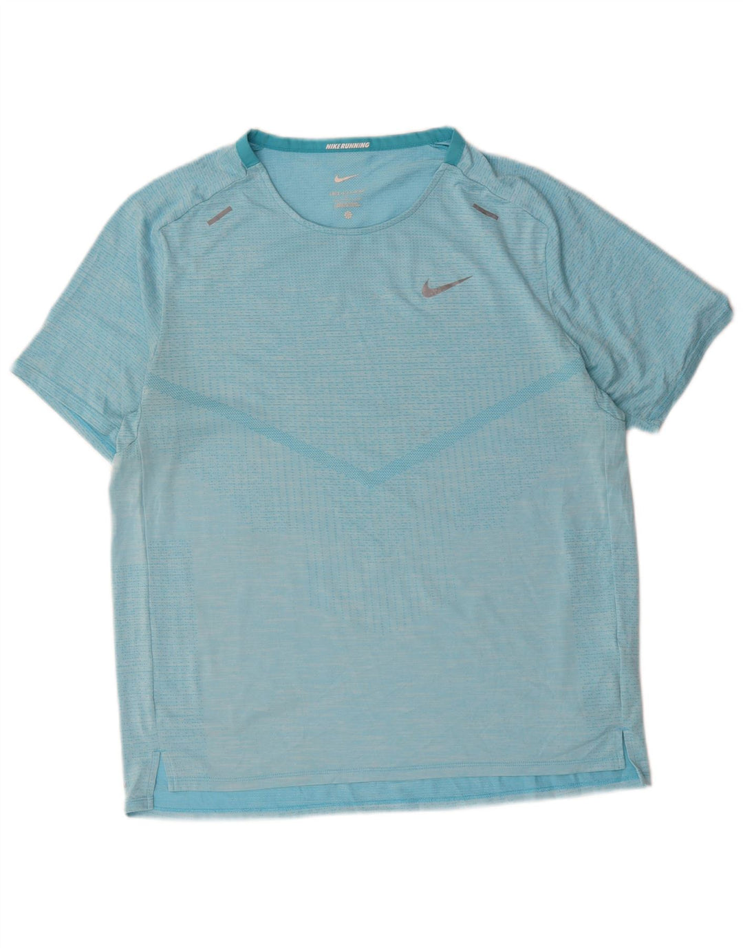 Nike Dri Fit majica s velikim plavim prugama od poliestera