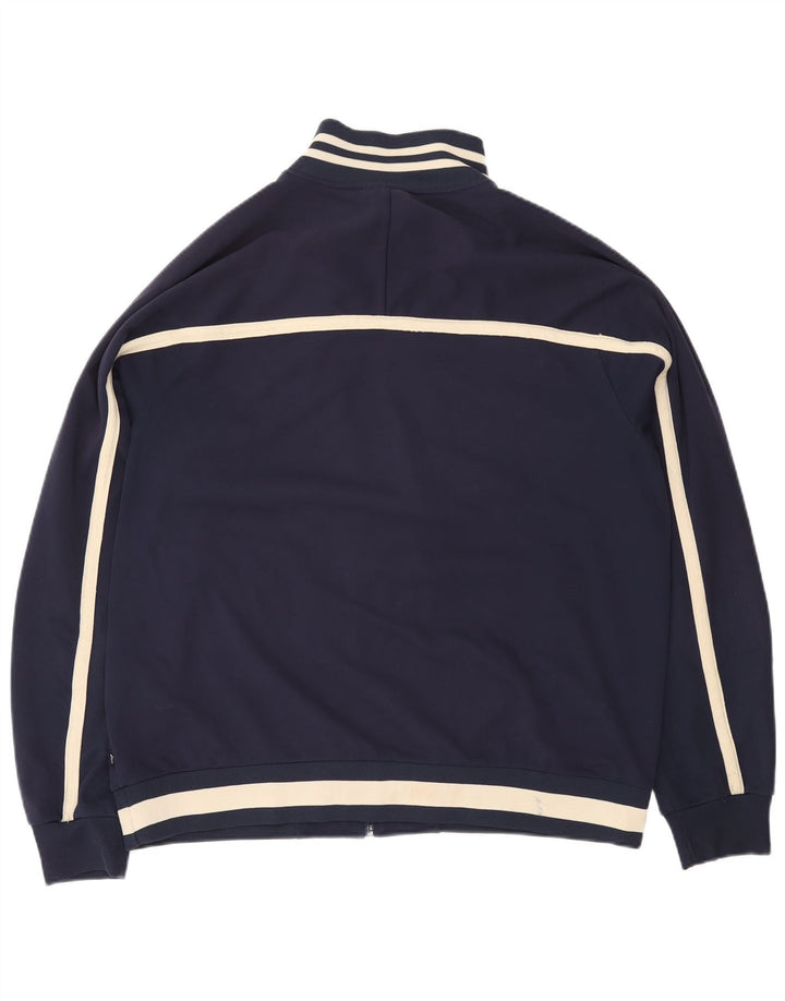 ASICS muška trenirka gornja jakna XL tamnoplavi poliester u boji