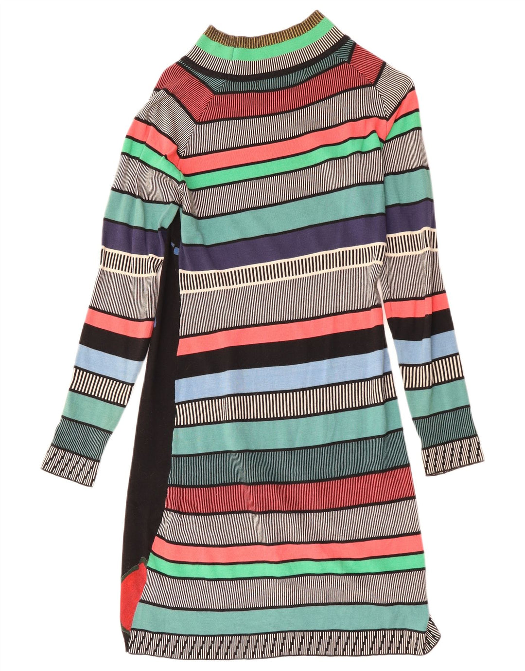 DESIGUAL Ženska džemper haljina dugih rukava UK 12 srednje raznobojna cvjetna