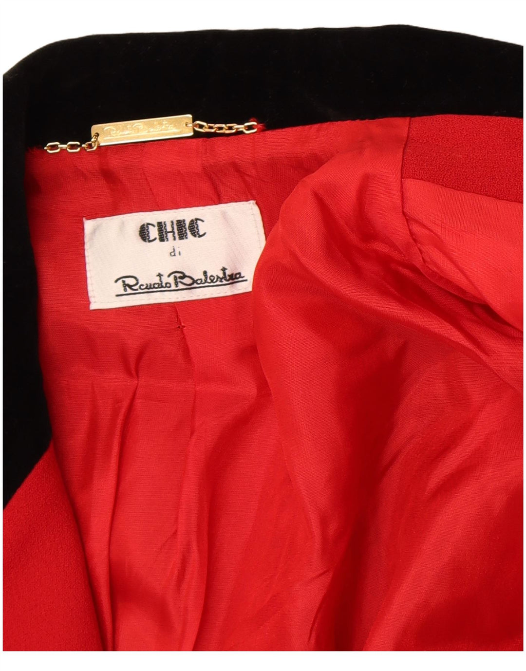 Renato Balestra Ženska šik jakna sa 3 gumba IT 40 Mala crvena klasična