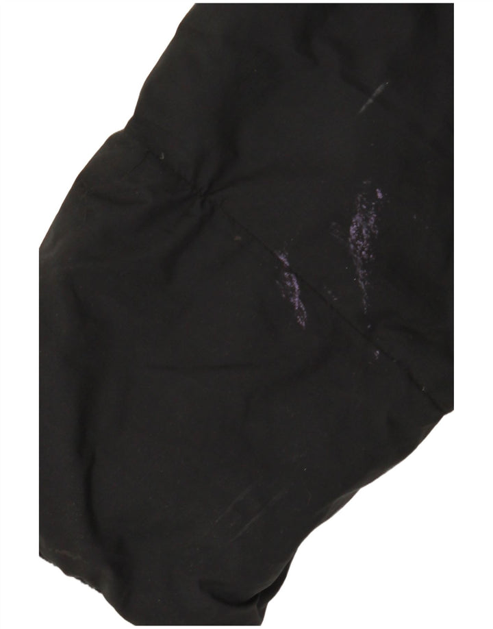 ADIDAS ženska velika jakna s kapuljačom i podstavljenom podstavom UK 10, mali crni poliester