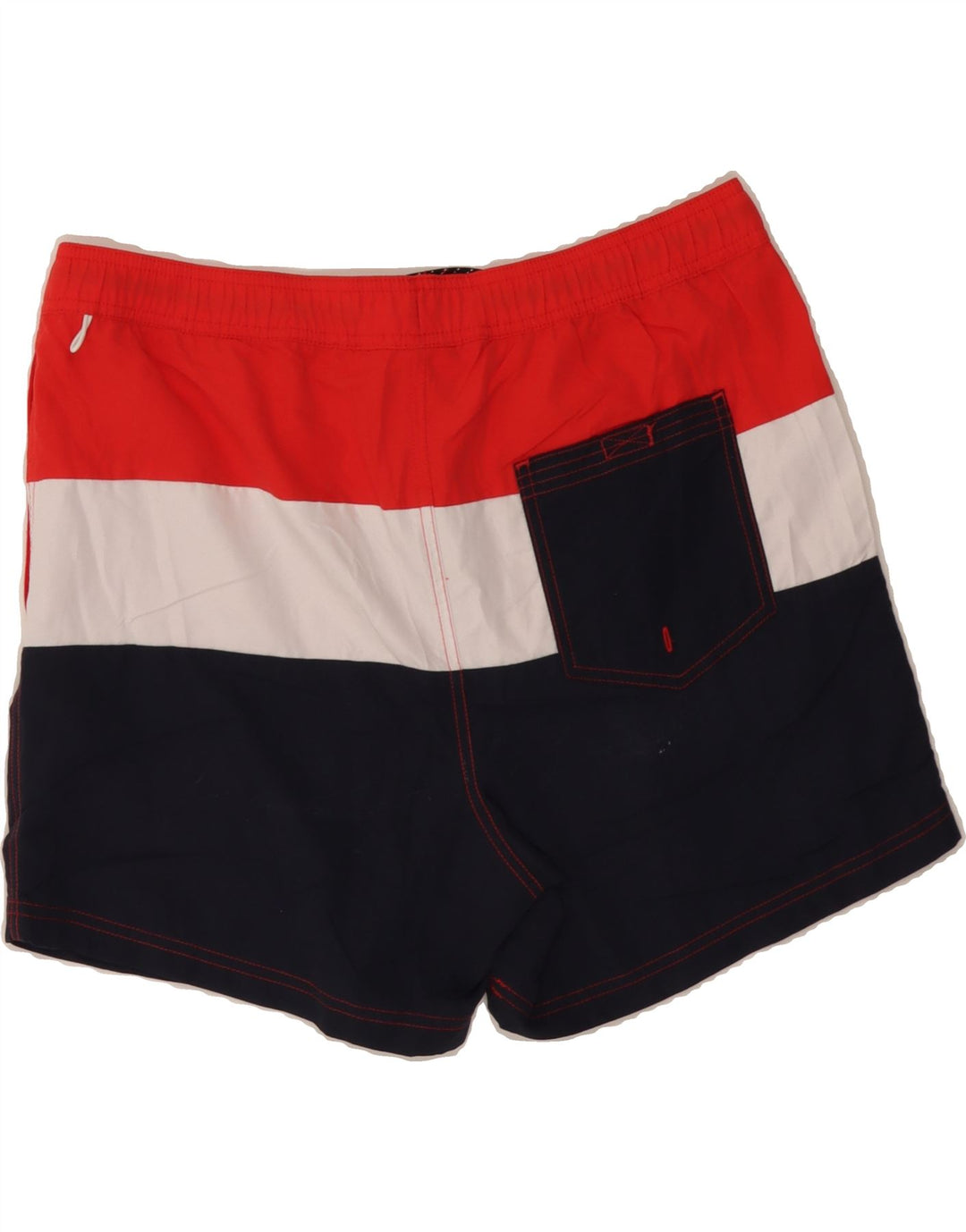 JACK & JONES Mens Graphic Swimming Shorts Large  Multicoloured Colourblock Vintage Jack & Jones and Second-Hand Jack & Jones from Messina Hembry 