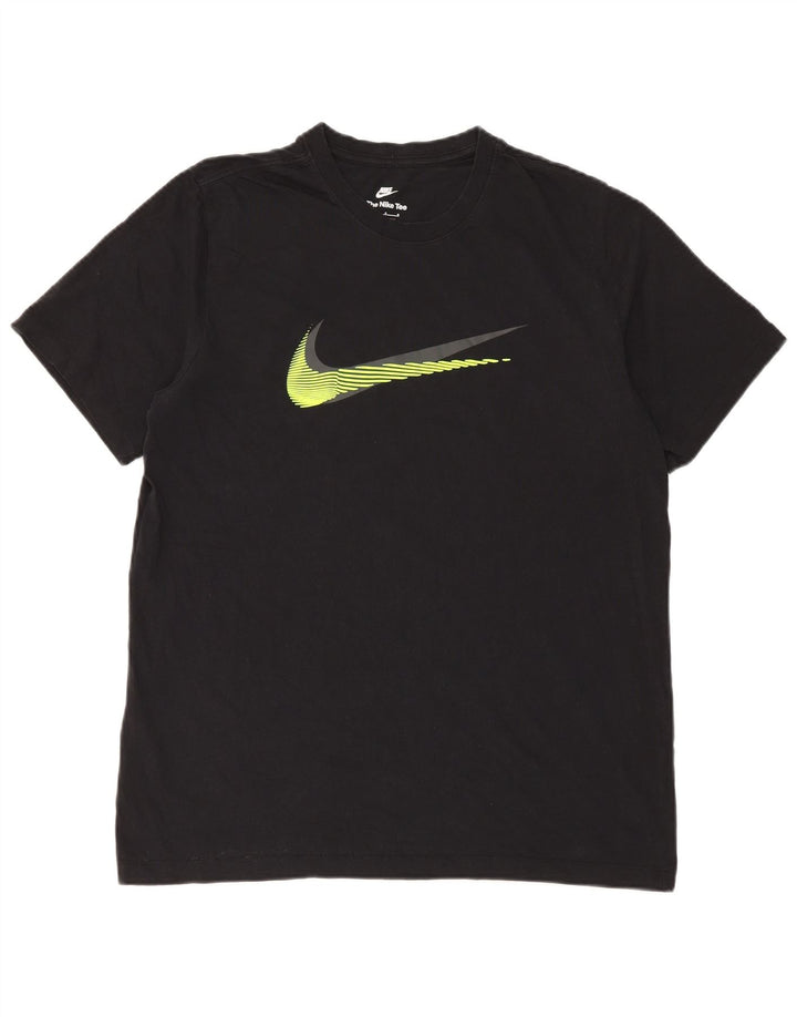 NIKE Muška majica s grafičkim motivima, veliki crni pamuk