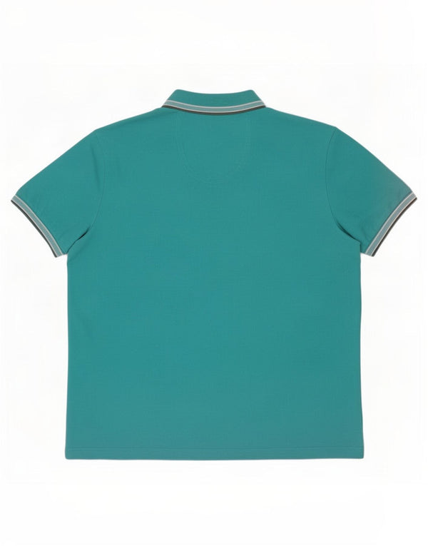 Muška polo majica Hugo Boss 3XL pamuk na tirkizne pruge