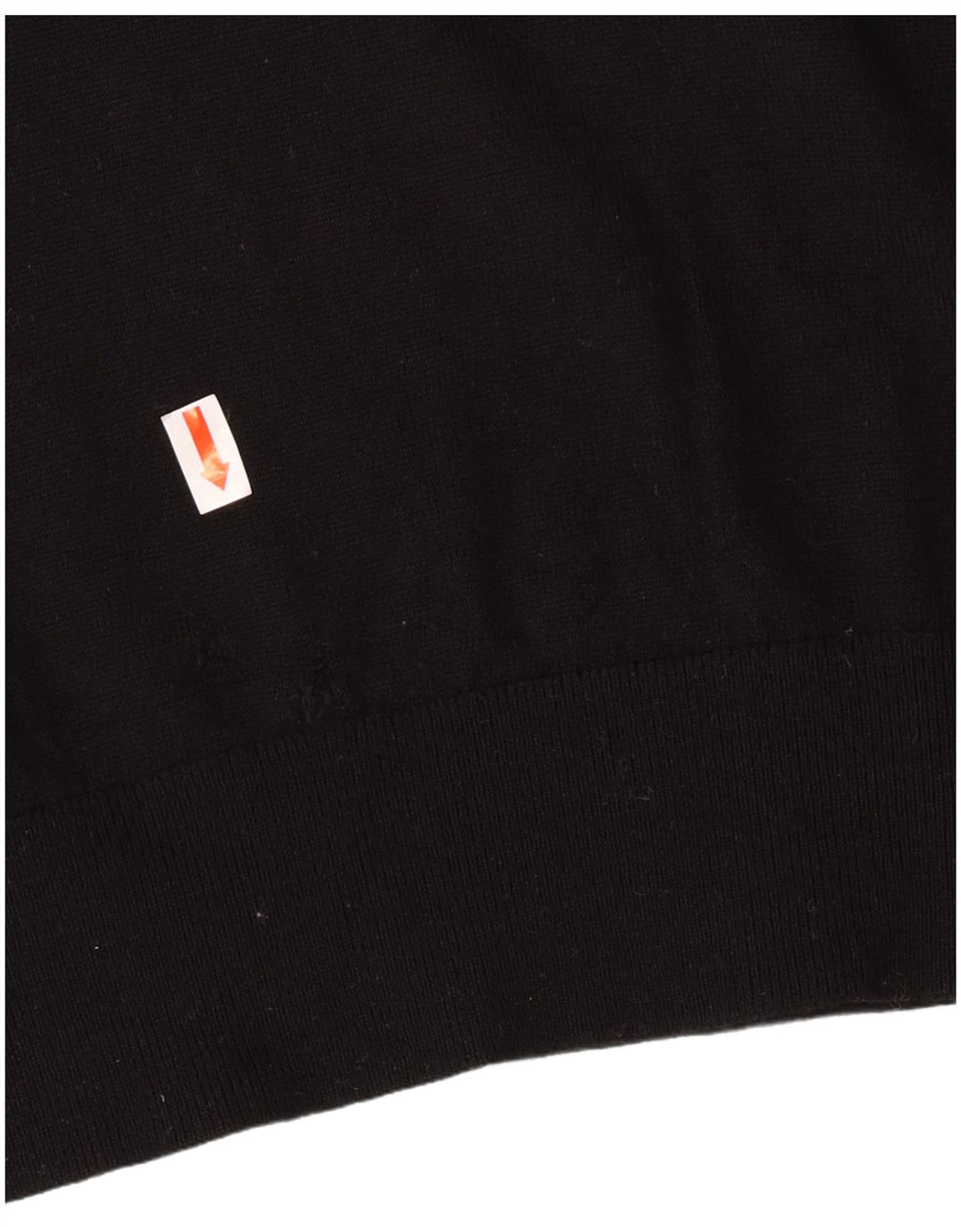 Armani Exchange muški pulover s rol izrezom Mali crni djevičanski vuneni