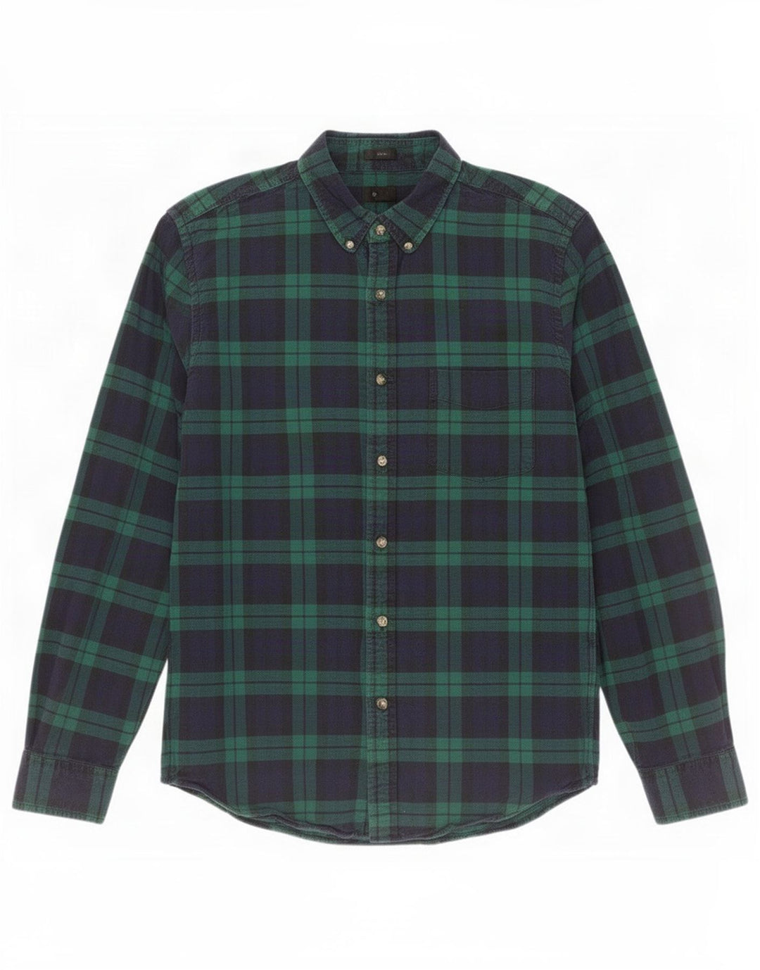 J. Crew muška Oxford tanka flanelska košulja srednje zelene kare