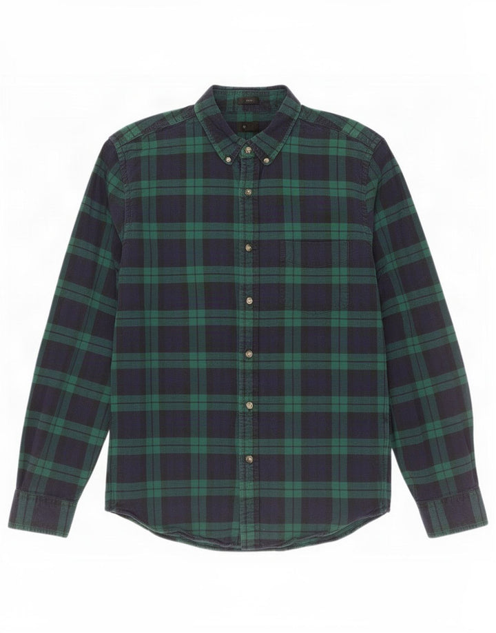 J. Crew muška Oxford tanka flanelska košulja srednje zelene kare