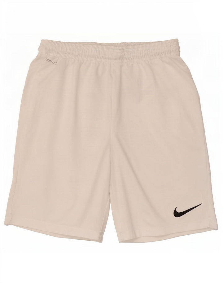 Nike muške Dri Fit sportske kratke hlače srednje bijele boje od poliestera