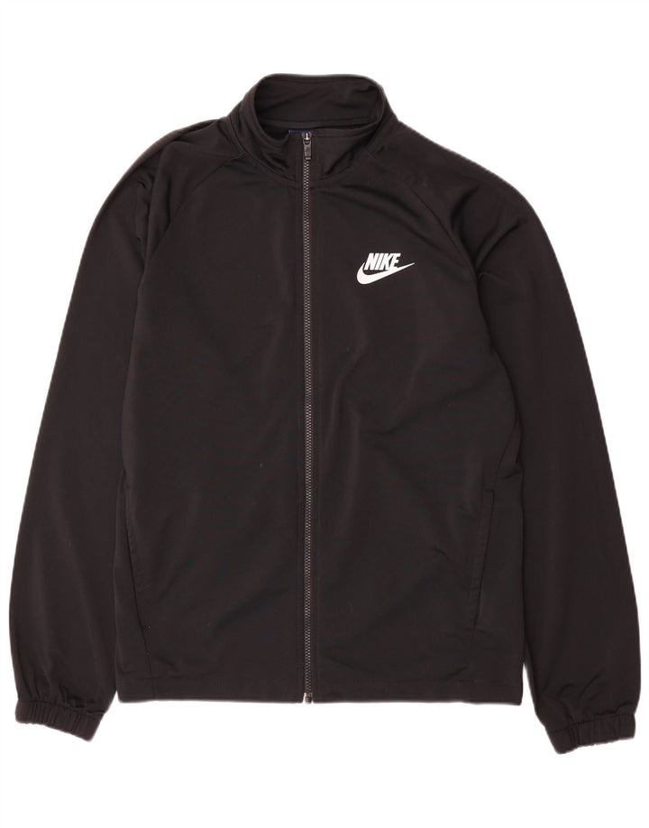 Nike muška gornja jakna trenirke srednje crne boje od poliestera