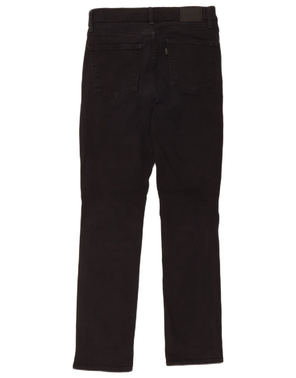 Levi's ženske 724 super uske traperice visokog struka W30 L30 crni pamuk