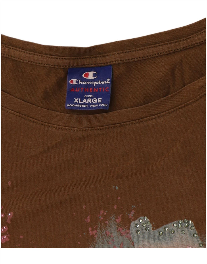 Champion majica kratkih rukava prekomjerne veličine UK 18 XL smeđa