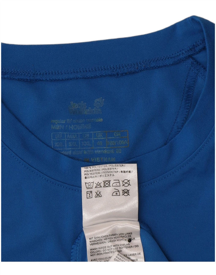 Jack Wolfskin muška majica kratkih rukava UK 46 2XL plavi poliester