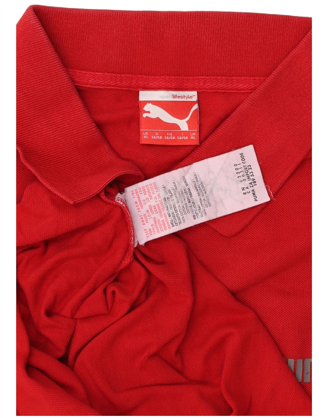 Puma muška polo majica XL crvena pamuk