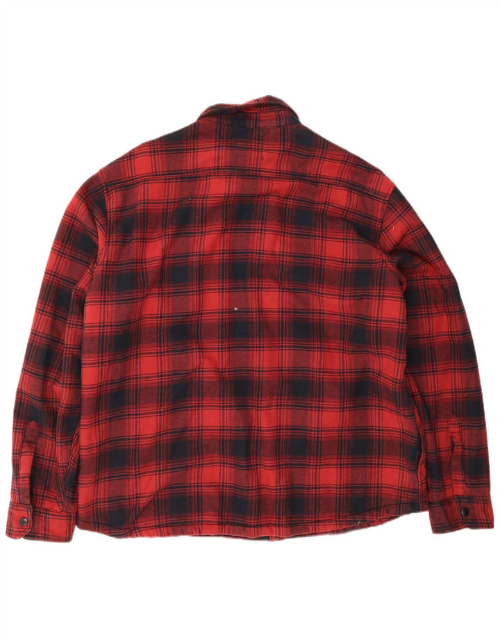 Marks & Spencer Regular Overshirt muška flanelska košulja 2XL crveni karirani