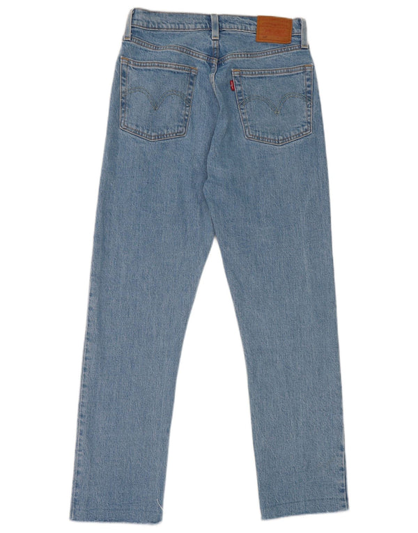 Levi's ženske 501 ravne traperice W26 L28 plavi pamuk