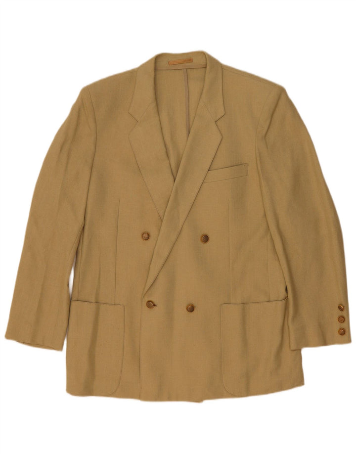 Vintage muška jakna s dvostrukim kopčanjem UK 44 2XL bež
