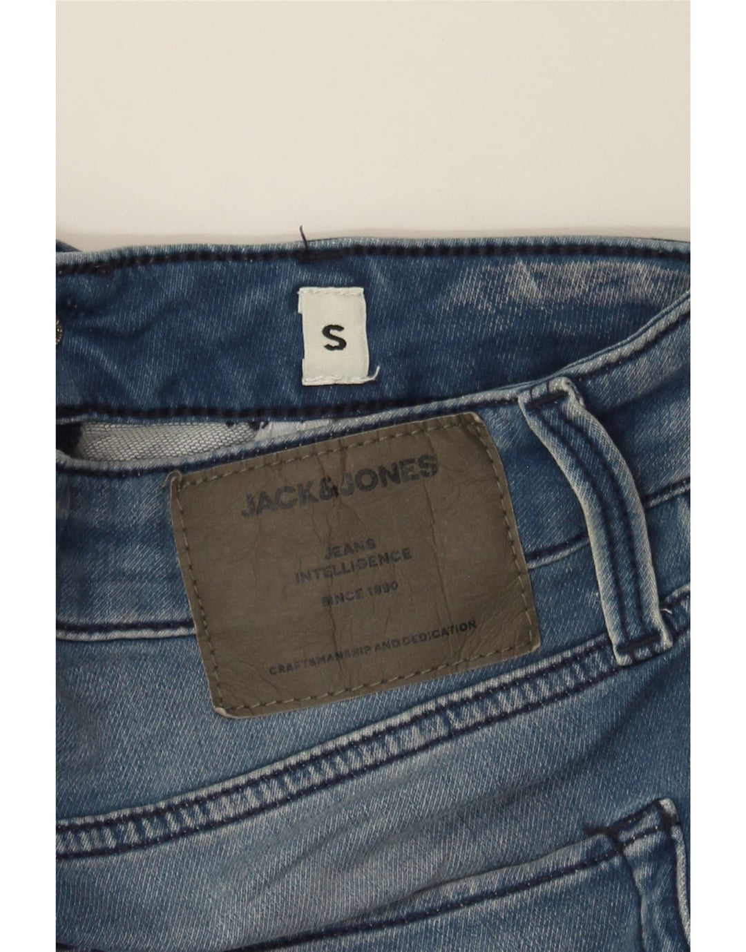 JACK & JONES Mens Denim Shorts Small W28 Blue Cotton Vintage Jack & Jones and Second-Hand Jack & Jones from Messina Hembry 