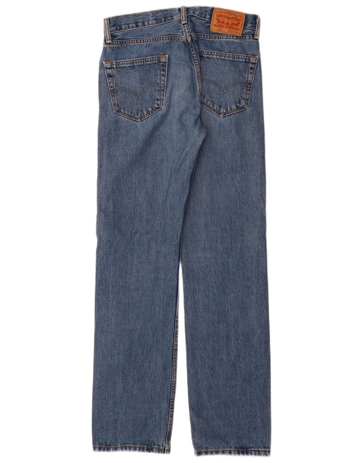 Levi's muške 505 ravne traperice W30 L34 plavi pamuk