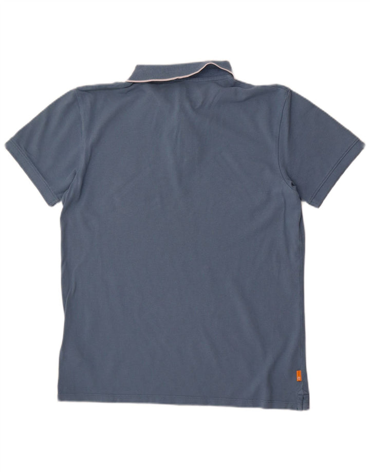 Timberland muška uska polo majica srednje plavi pamuk