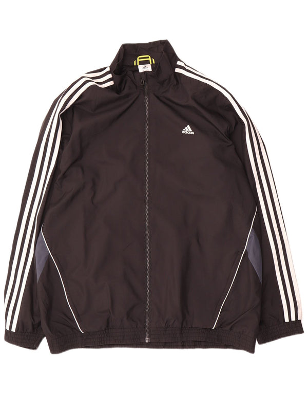 Adidas muška trenirka gornja jakna UK 46/48 XL crna poliesterska boja