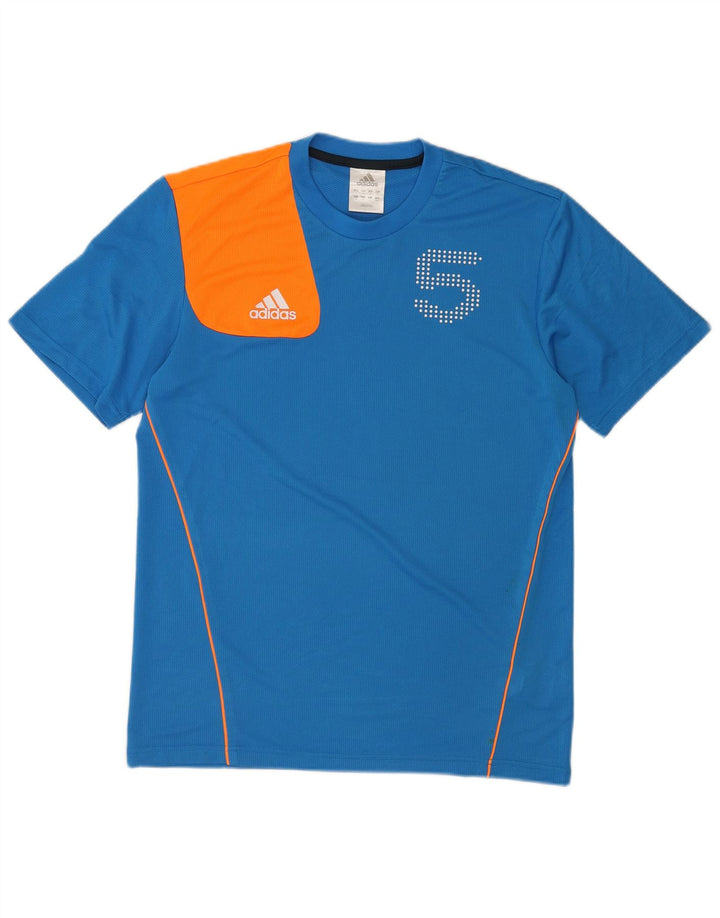 Adidas muška grafička majica s kratkim rukavima srednje plave boje od poliestera