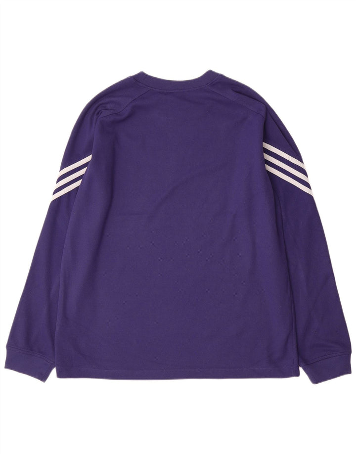 Adidas muška majica dugih rukava srednje ljubičaste boje od poliestera