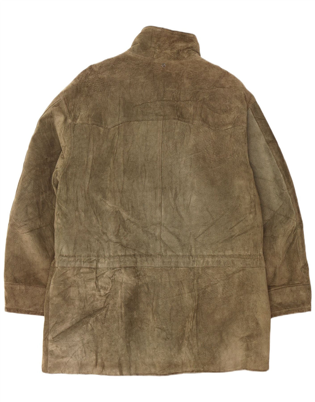 Vintage ženski duffle kaput od antilopa UK 42 XL kaki boje