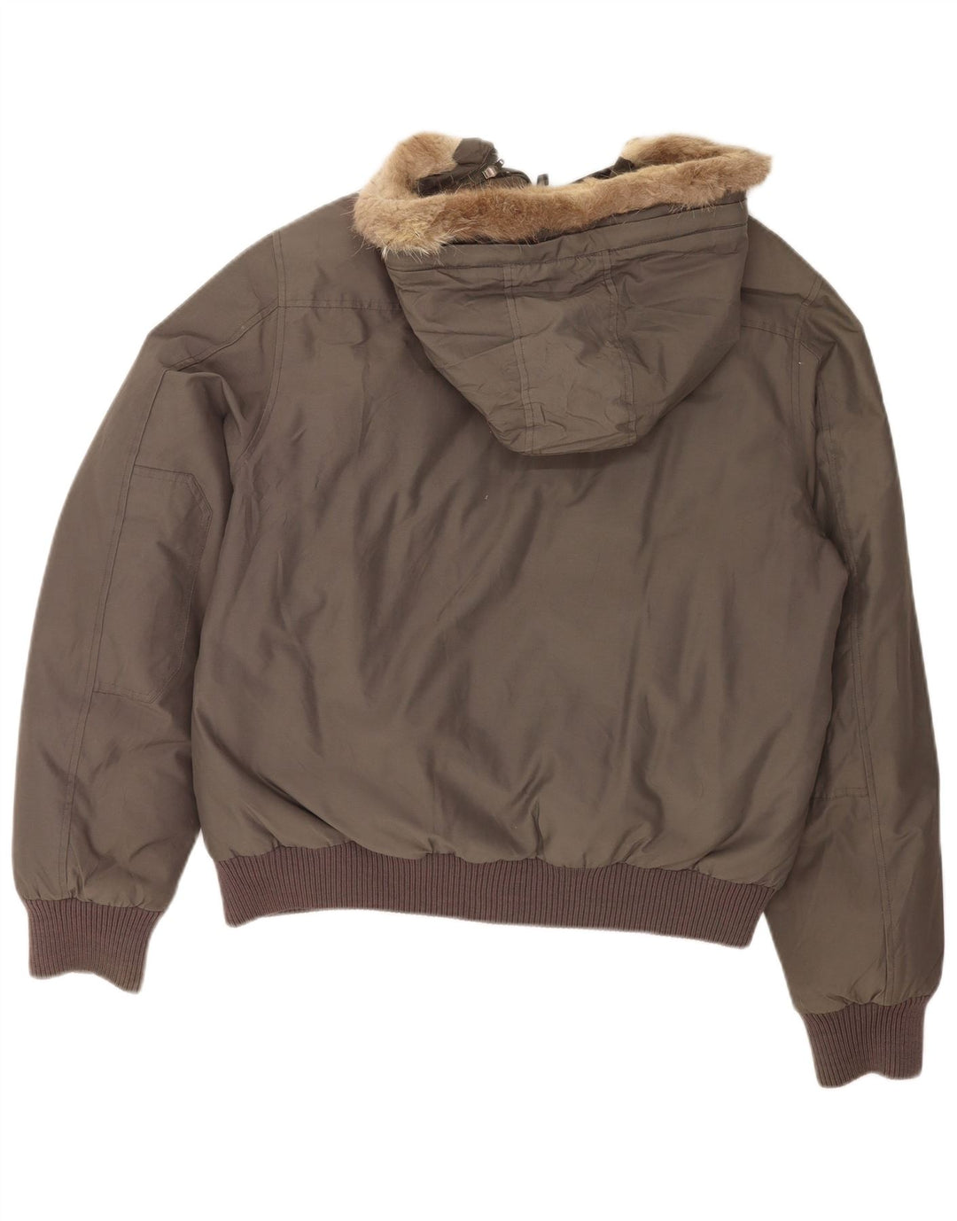 Woolrich muška podstavljena bombaška jakna s kapuljačom UK 40, veliki sivi pamuk
