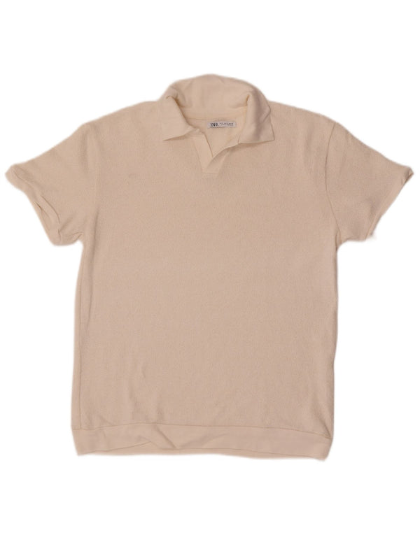Zara muška polo majica Small Off White